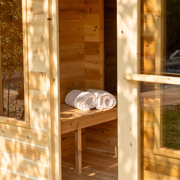 Georgian Cabin Sauna with Changing Room