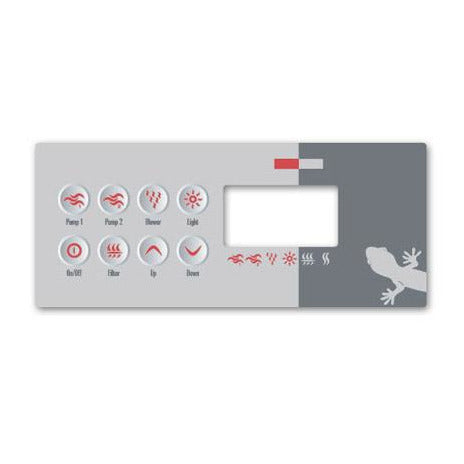 Gecko TSC-8-GE1 Topside Control Panel/ Keypad and Overlay